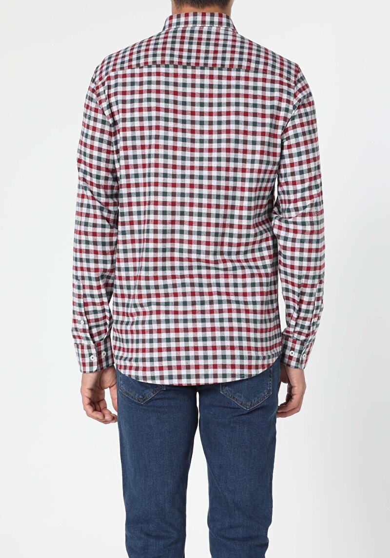 Показати інформацію про Сорочка З Довгим Рукавом Чоловіча Зелена  Cl1052801