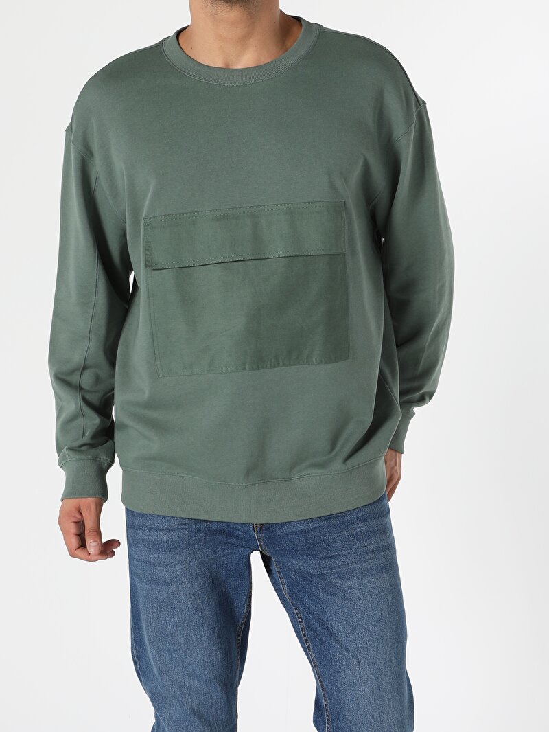 Показати інформацію про Толстовка Чоловіча Зелена  Cl1055402