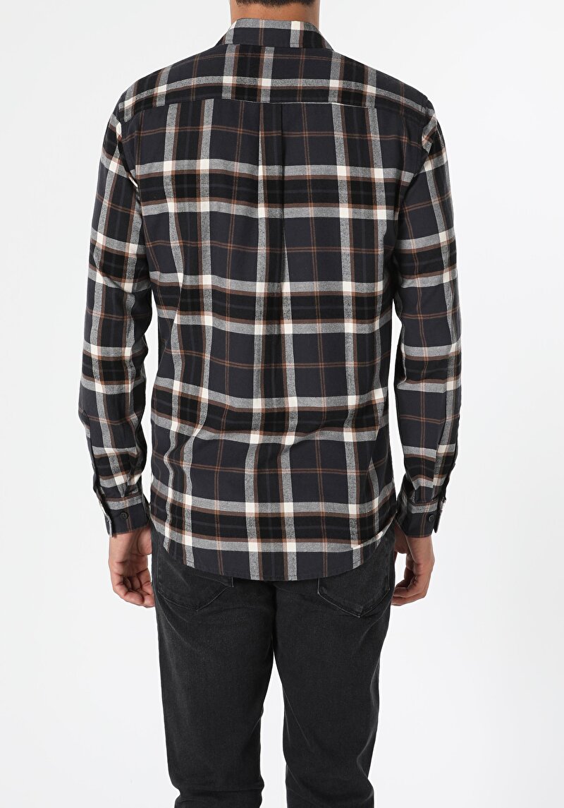 Показати інформацію про Сорочка З Довгим Рукавом Чоловіча Сіра  Cl1055656