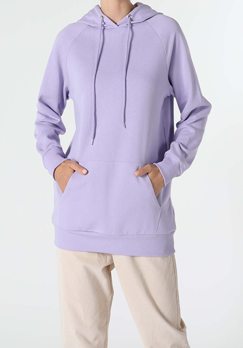 Показати інформацію про Світшот Жіночий Бузковий Класичного Крою Cl1045200