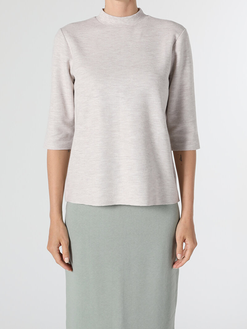 Показати інформацію про Футболка З Довгим Рукавом Жіноча Сіра  Cl1050465