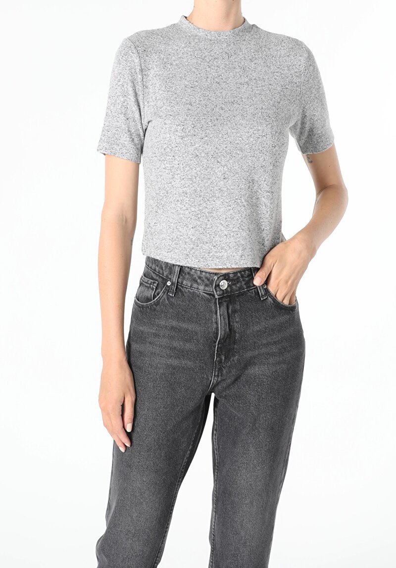 Зображення Футболка З Коротким Рукавом Жіноча Сіра  Cl1055767