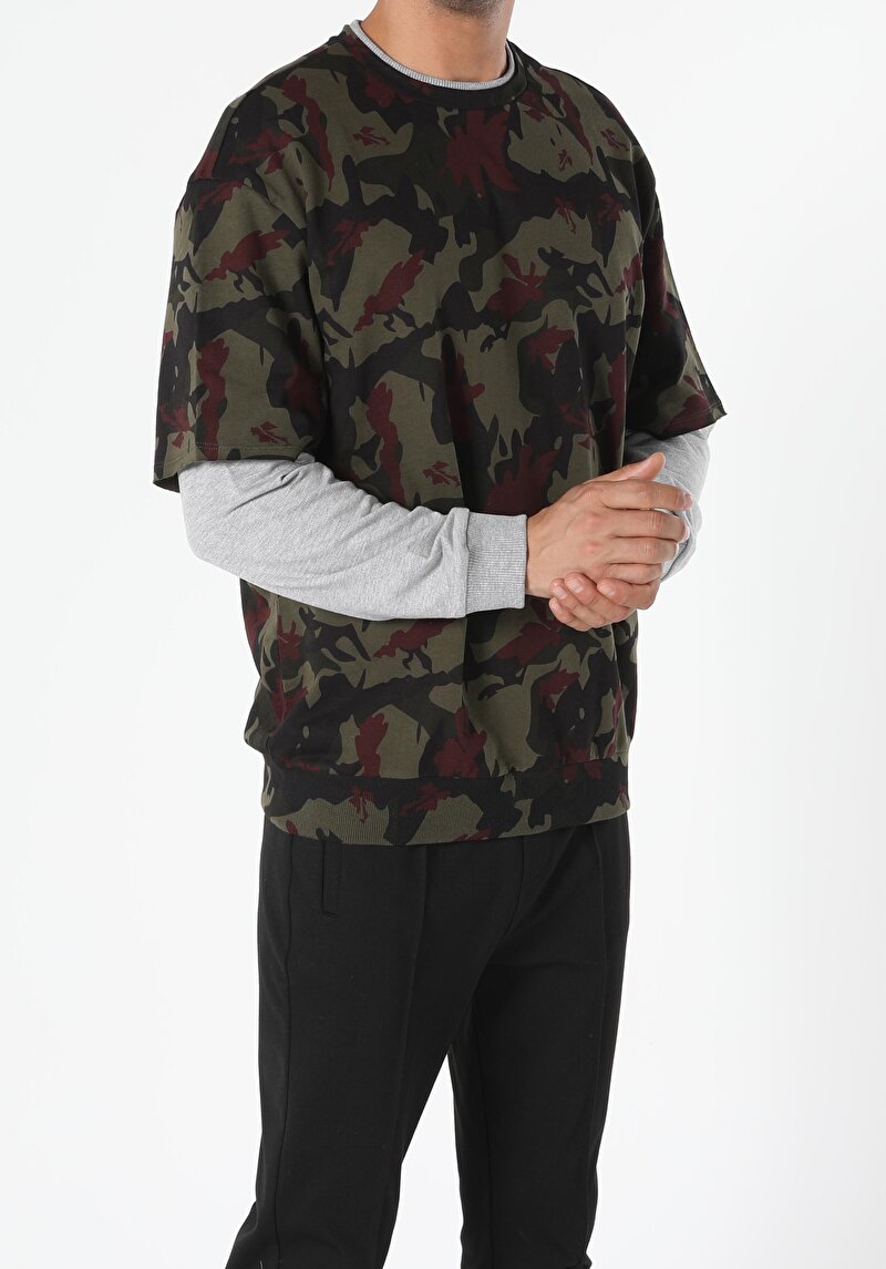 Показати інформацію про Толстовка Чоловіча Зелена  Cl1051166