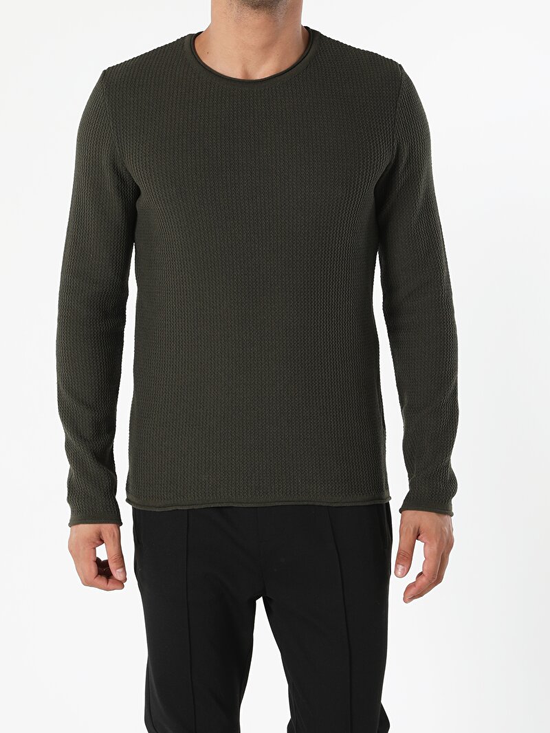 Показати інформацію про Светр Чоловічий Зелений  Cl1055245