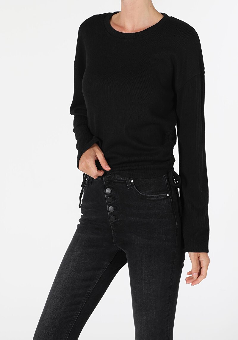 Зображення Футболка З Довгим Рукавом Жіноча Чорна  Cl1055207