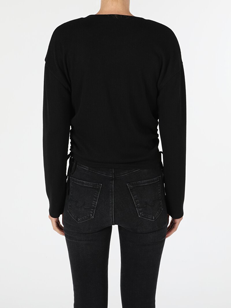 Показати інформацію про Футболка З Довгим Рукавом Жіноча Чорна  Cl1055207