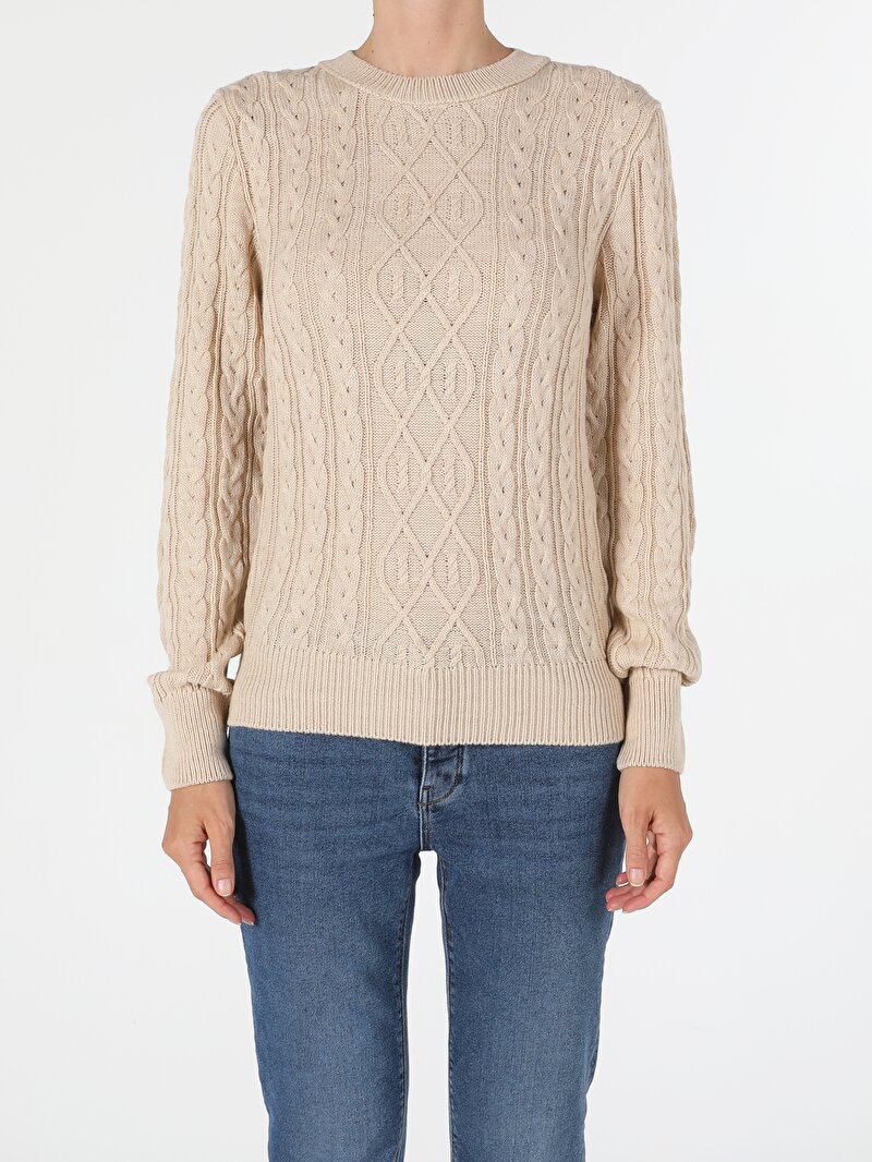 Показати інформацію про Светр Жіночий Бежевий  Cl1055260