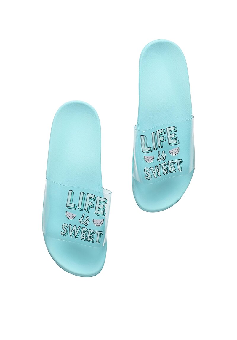 Зображення Шльопанці Жіночі Блакитні  Cl1054792