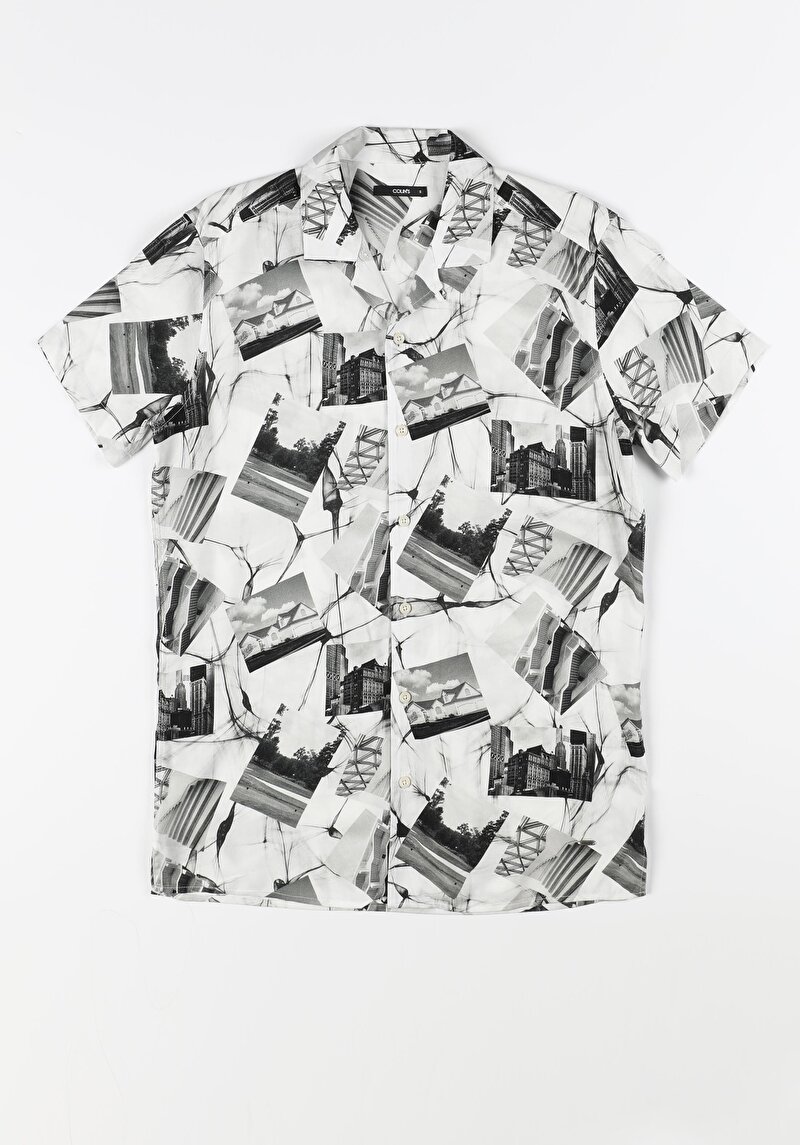 Зображення Сорочка З Коротким Рукавом Чоловіча Сіра  Cl1053961