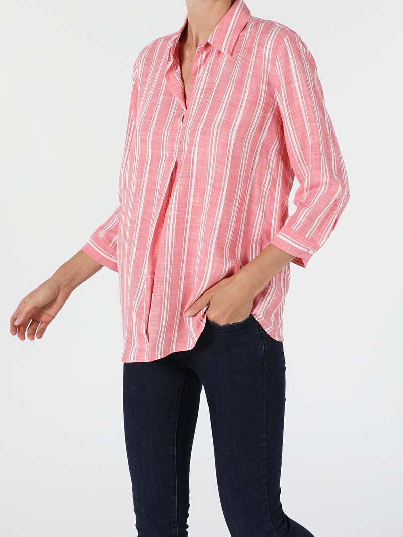 Зображення Сорочка З Довгим Рукавом Жіноча Червона  Cl1054196