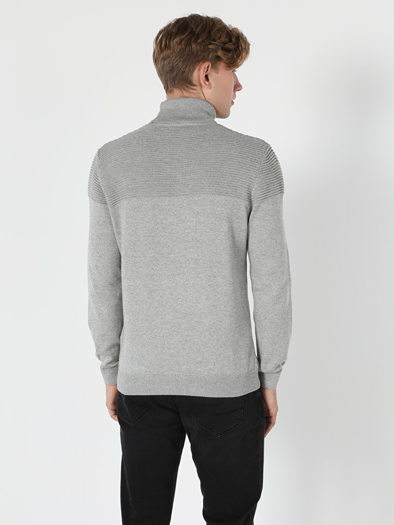 Показати інформацію про Светр Чоловічий Сірий  Cl1050233