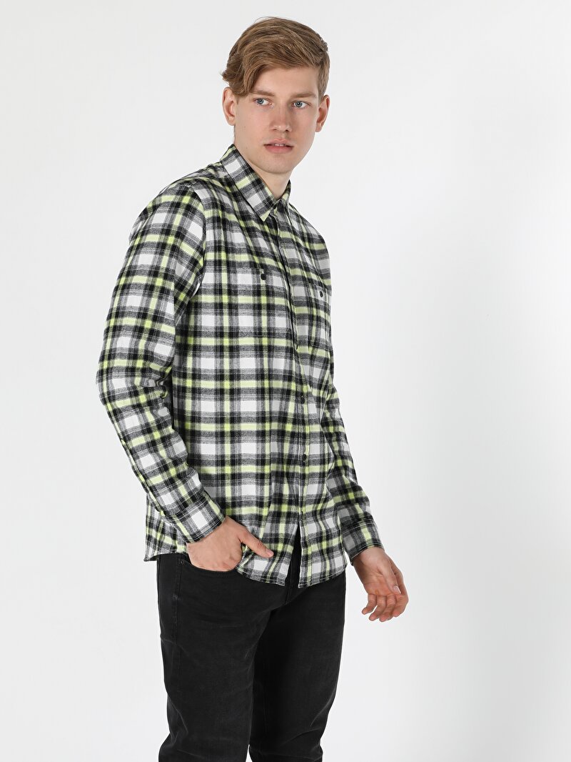 Показати інформацію про Сорочка З Довгим Рукавом Чоловіча Чорна  Cl1055663