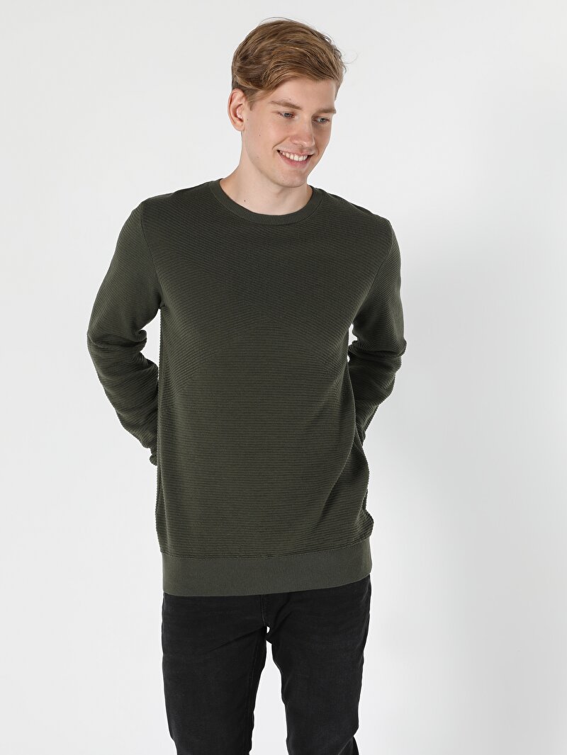 Показати інформацію про Светр Чоловічий Зелений  Cl1056030