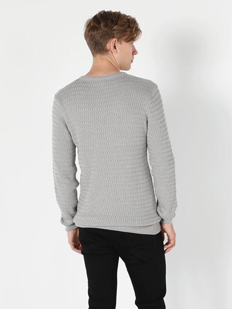 Показати інформацію про Светр Чоловічий Сірий  Cl1056031