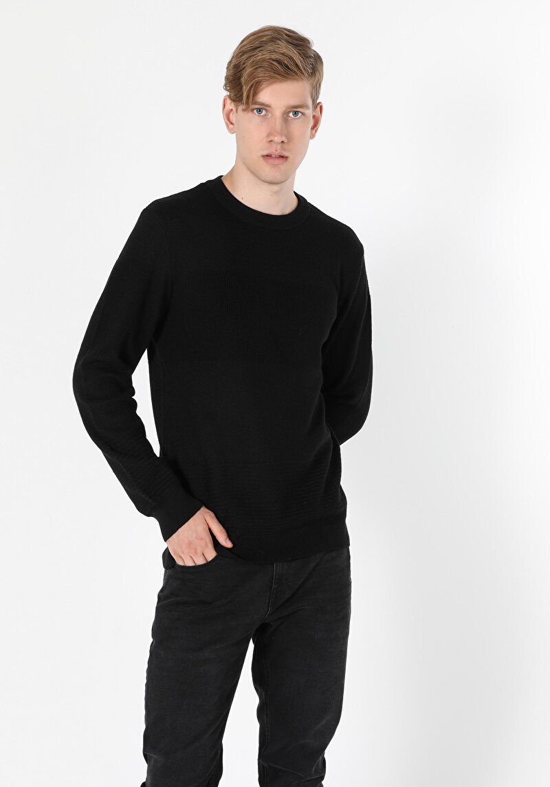 Показати інформацію про Светр Чоловічий Чорний  Cl1056032