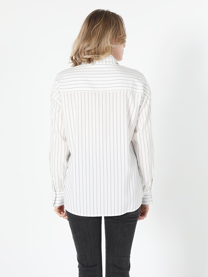 Показати інформацію про Сорочка З Довгим Рукавом Жіноча Біла  Cl1055815