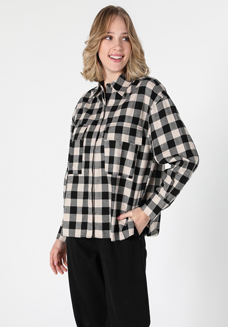 Зображення Сорочка З Довгим Рукавом Жіноча Чорна Cl1055816