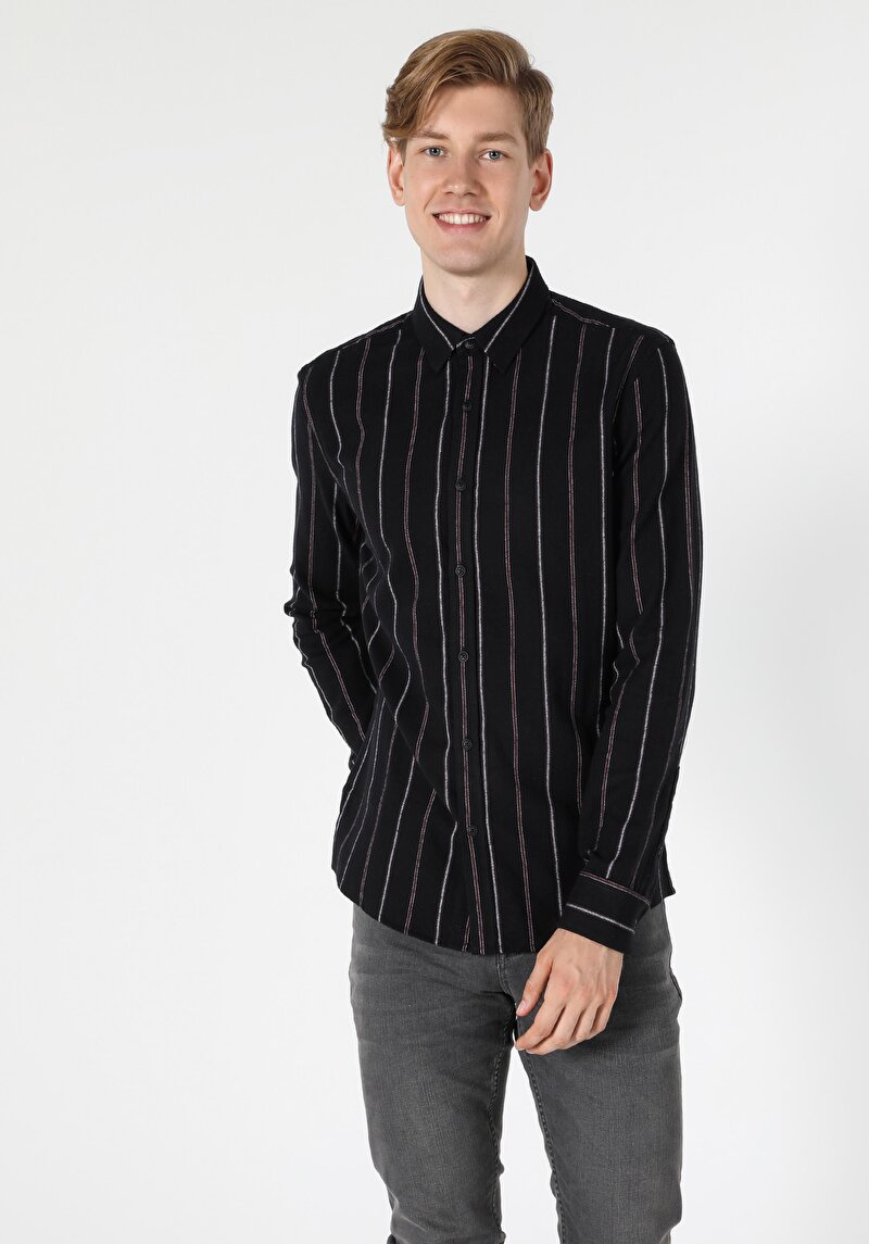 Зображення Сорочка З Довгим Рукавом Чоловіча Сіра  Cl1055950