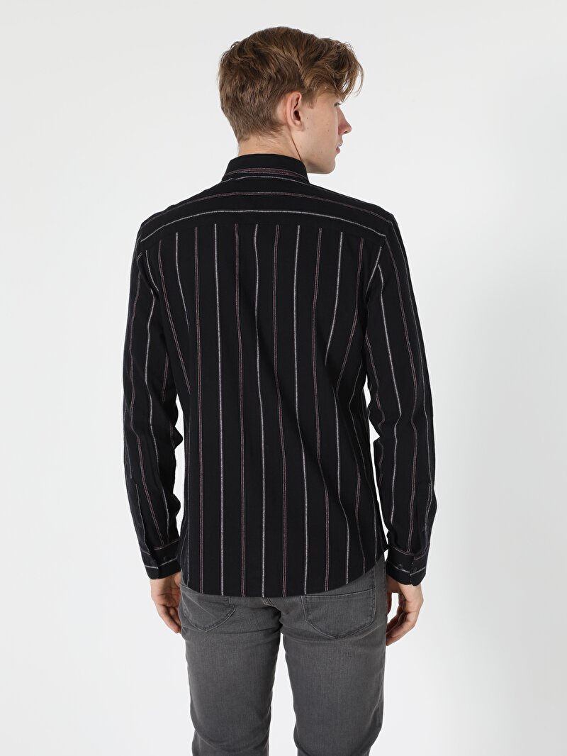 Показати інформацію про Сорочка З Довгим Рукавом Чоловіча Сіра  Cl1055950