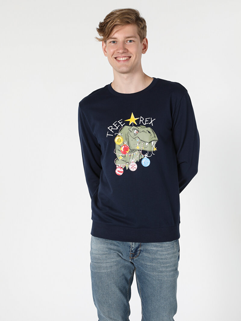 Показати інформацію про Толстовка Чоловіча Синя  Cl1056533