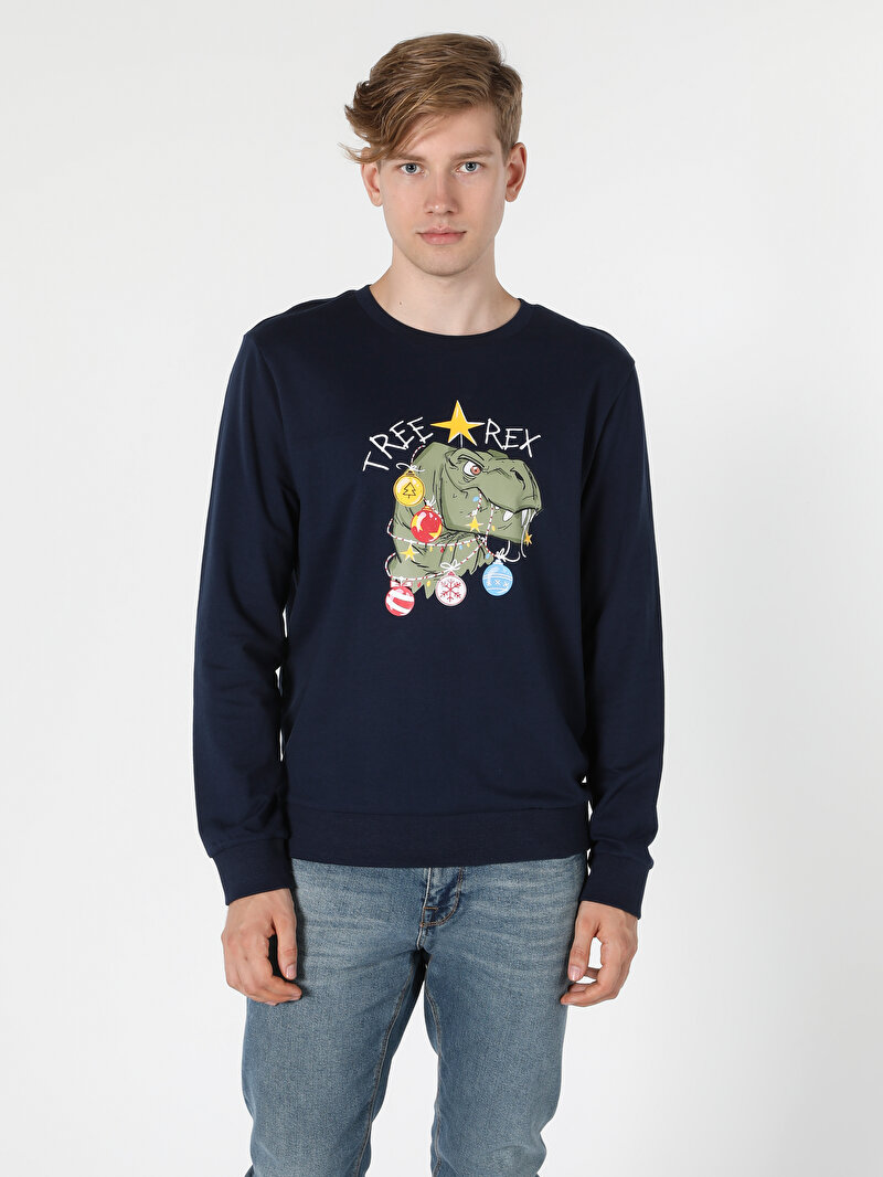 Показати інформацію про Толстовка Чоловіча Синя  Cl1056533