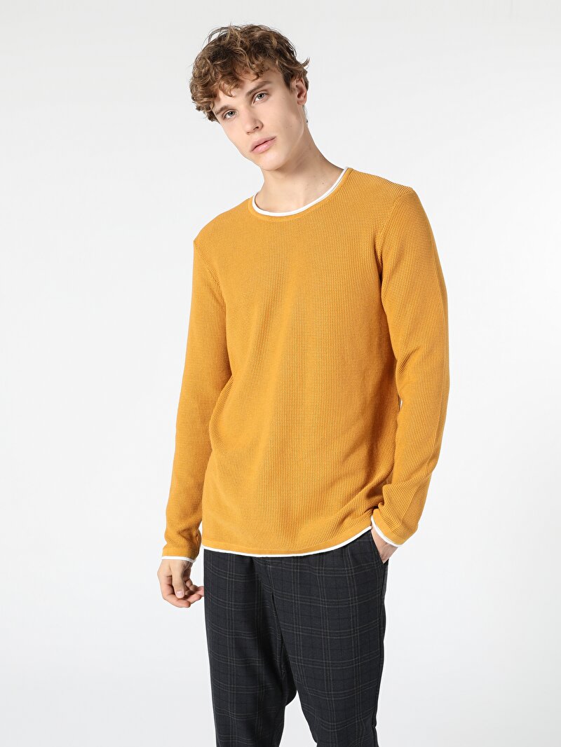 Показати інформацію про Светр Чоловічий Жовтий  Cl1056038