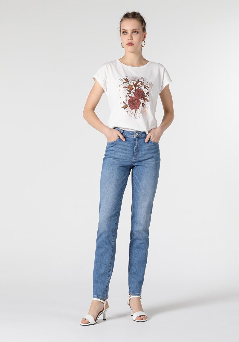 Зображення 703 Carla Джинси Жіночі Вузького Крою Cl1055526