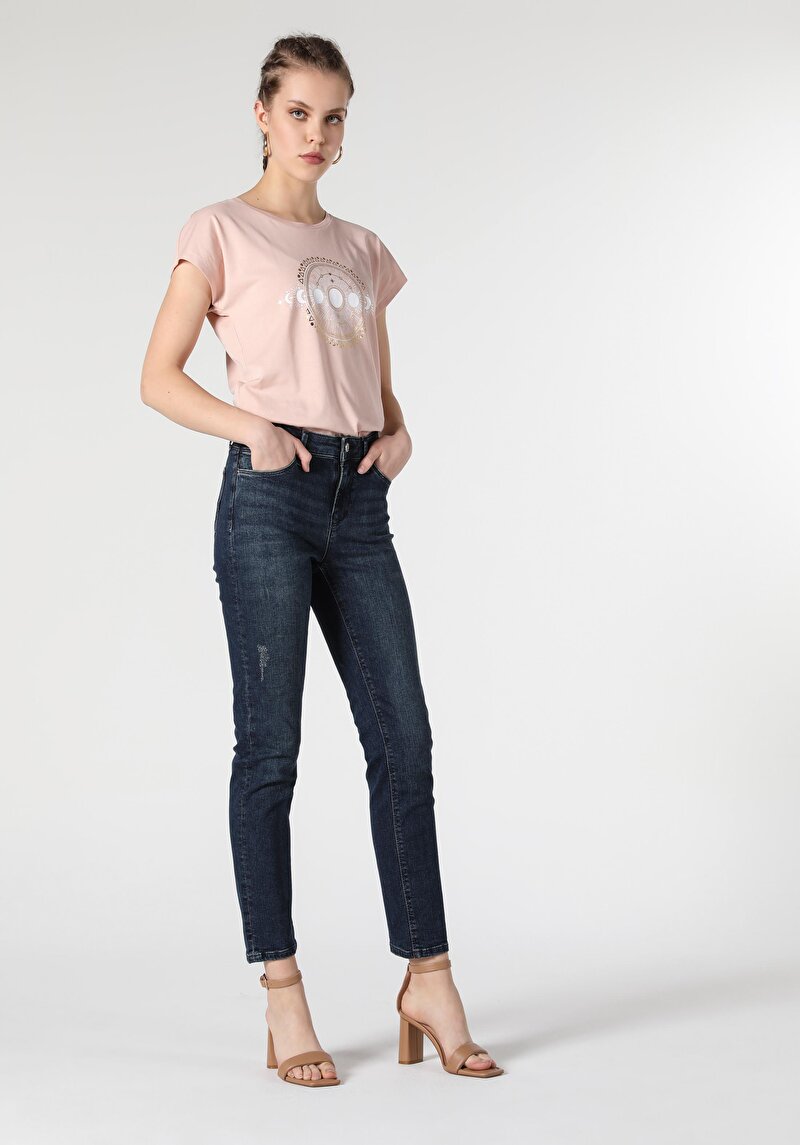 Зображення 703 Carla Джинси Жіночі Вузького Крою Cl1056581