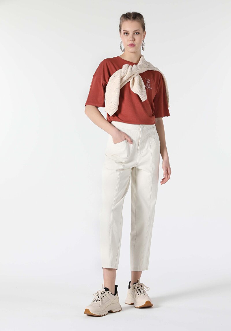 Зображення Футболка З Коротким Рукавом Жіноча Коричнева Cl1058485