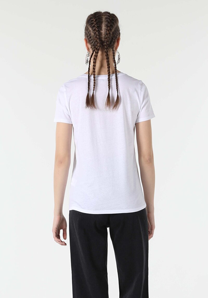 Показати інформацію про Футболка З Коротким Рукавом Жіноча Біла  Cl1058487