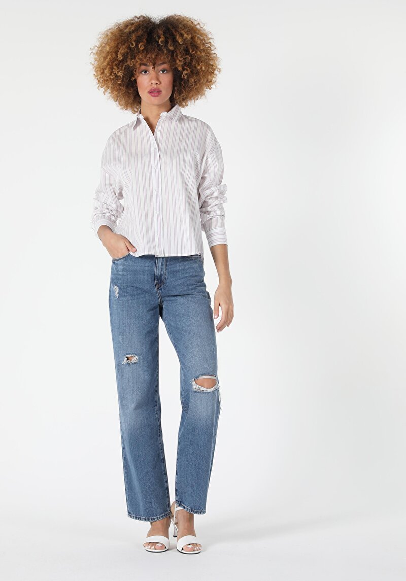 Зображення Сорочка З Довгим Рукавом Жіноча Біла  Cl1057215