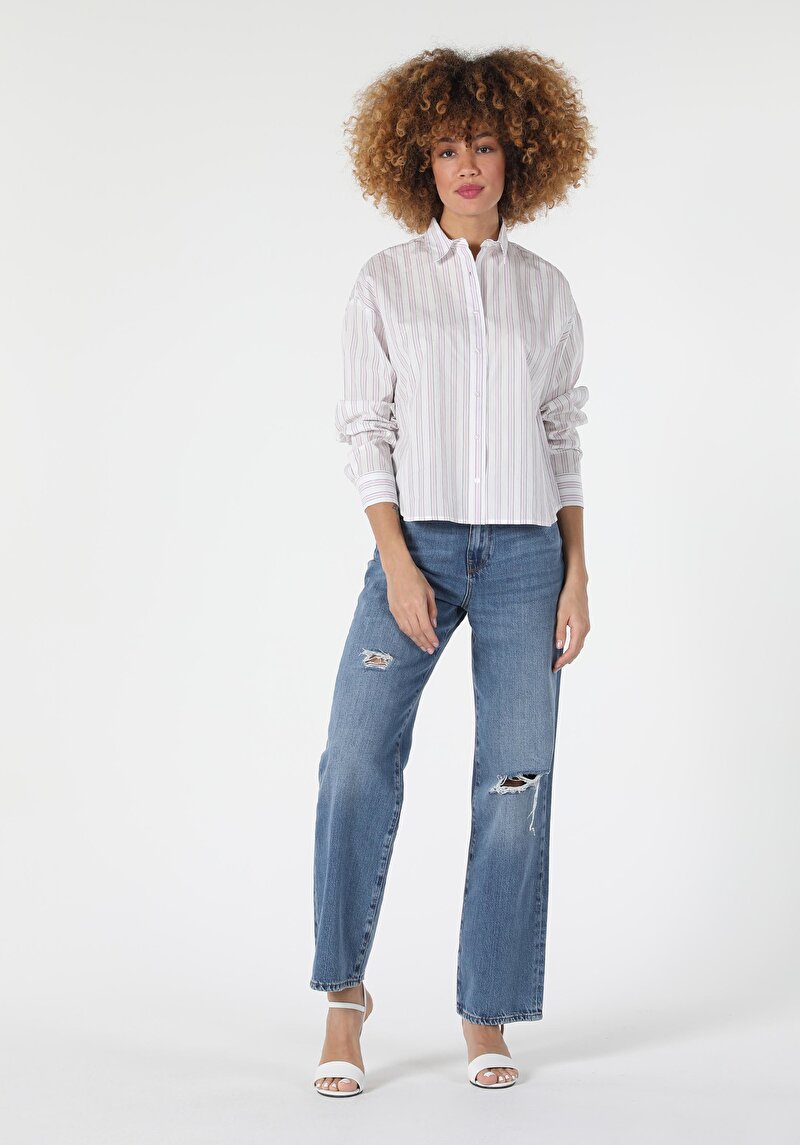 Показати інформацію про Сорочка З Довгим Рукавом Жіноча Біла  Cl1057215