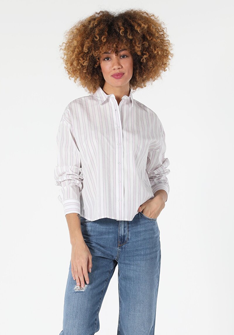 Показати інформацію про Сорочка З Довгим Рукавом Жіноча Біла  Cl1057215