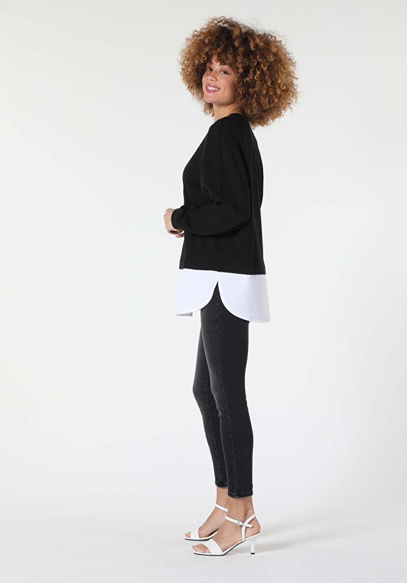 Зображення Футболка З Довгим Рукавом Жіноча Чорна  Cl1057368