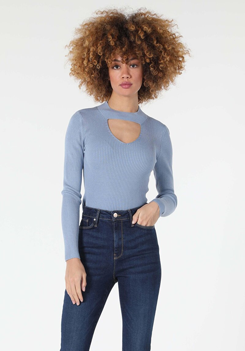 Показати інформацію про Светр Жіночий Блакитний  Cl1057223