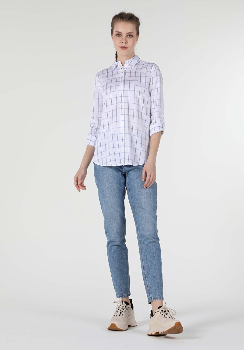 Показати інформацію про Сорочка З Довгим Рукавом Жіноча Біла  Cl1057284