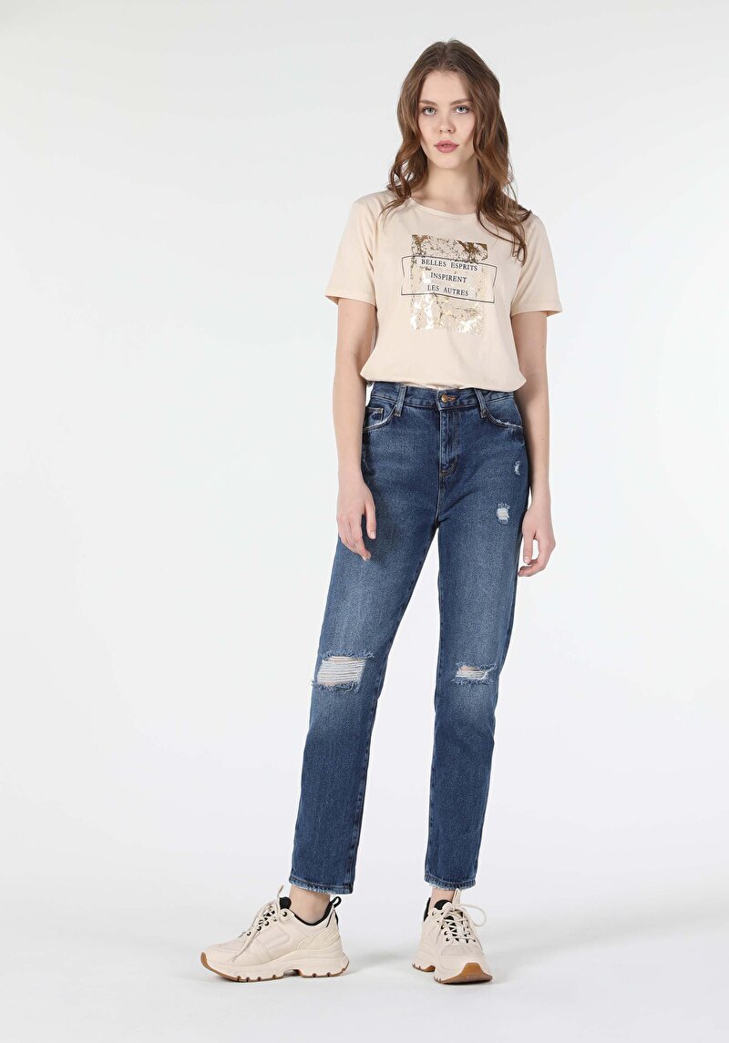 Зображення 893 Julia Джинси Жіночі Сині Бойфренди Cl1057949