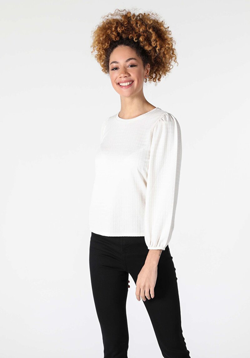 Зображення Футболка З Довгим Рукавом Жіноча Біла  Cl1057330