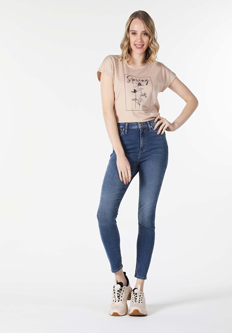 Зображення Футболка З Коротким Рукавом Жіноча Бежева  Cl1058484