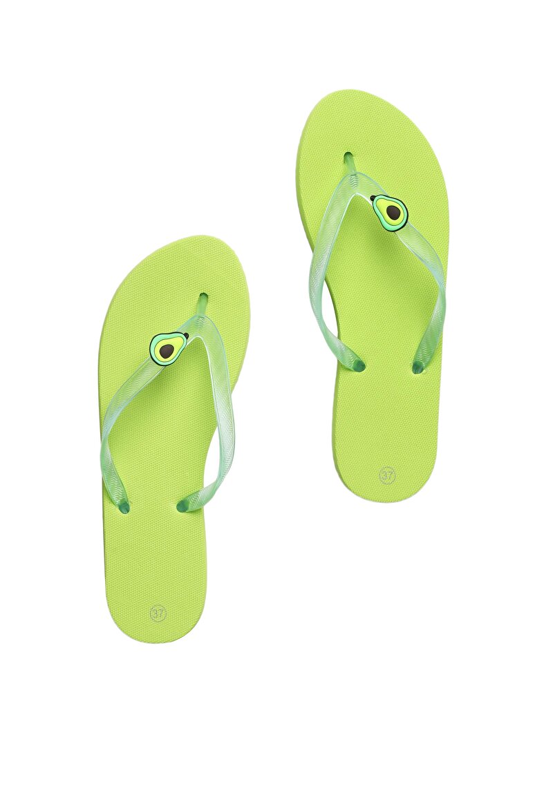 Зображення Жіночі Шльопанці Зеленого Кольору