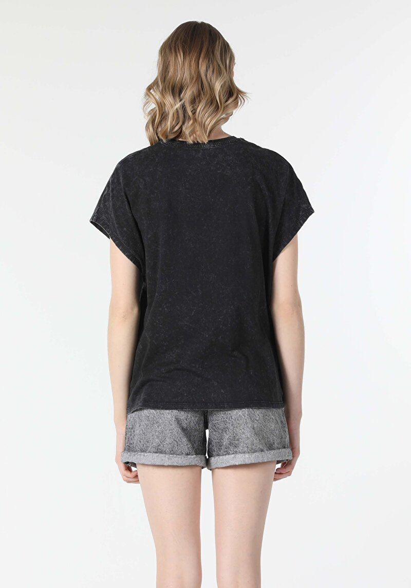 Показати інформацію про Футболка З Коротким Рукавом Жіноча Чорна  Cl1057350