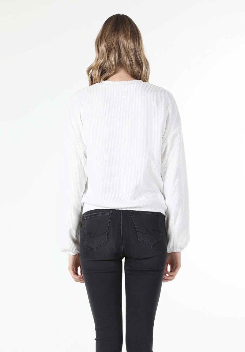 Зображення Футболка З Довгим Рукавом Жіноча Біла  Cl1057363