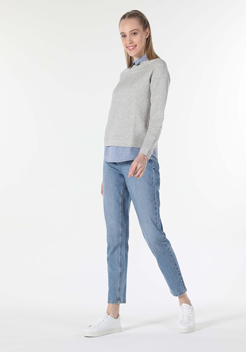 Зображення Футболка З Довгим Рукавом Жіноча Сіра  Cl1057227