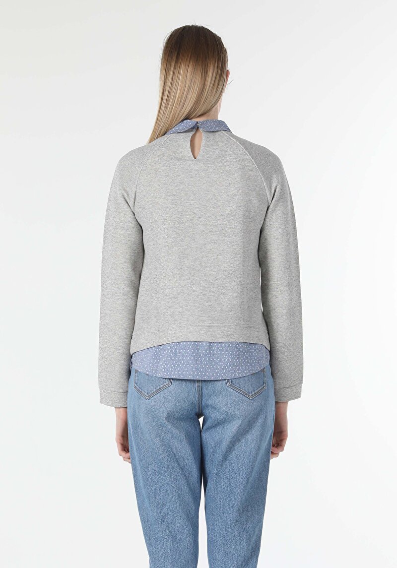 Показати інформацію про Футболка З Довгим Рукавом Жіноча Сіра  Cl1057227