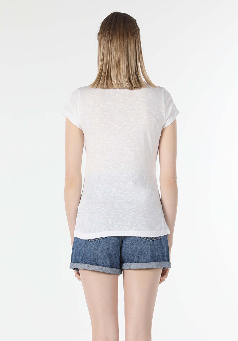 Показати інформацію про Футболка З Коротким Рукавом Жіноча Біла  Cl1057832