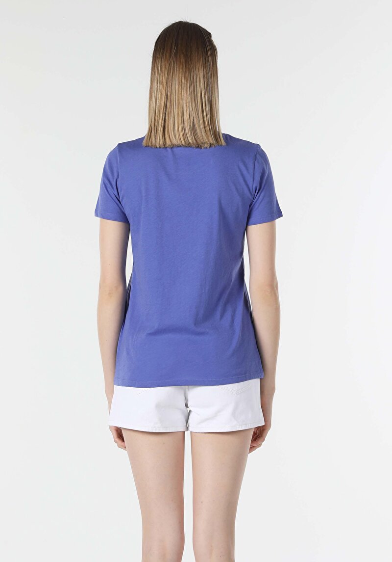 Показати інформацію про Футболка З Коротким Рукавом Жіноча Фіолетова  Cl1058502