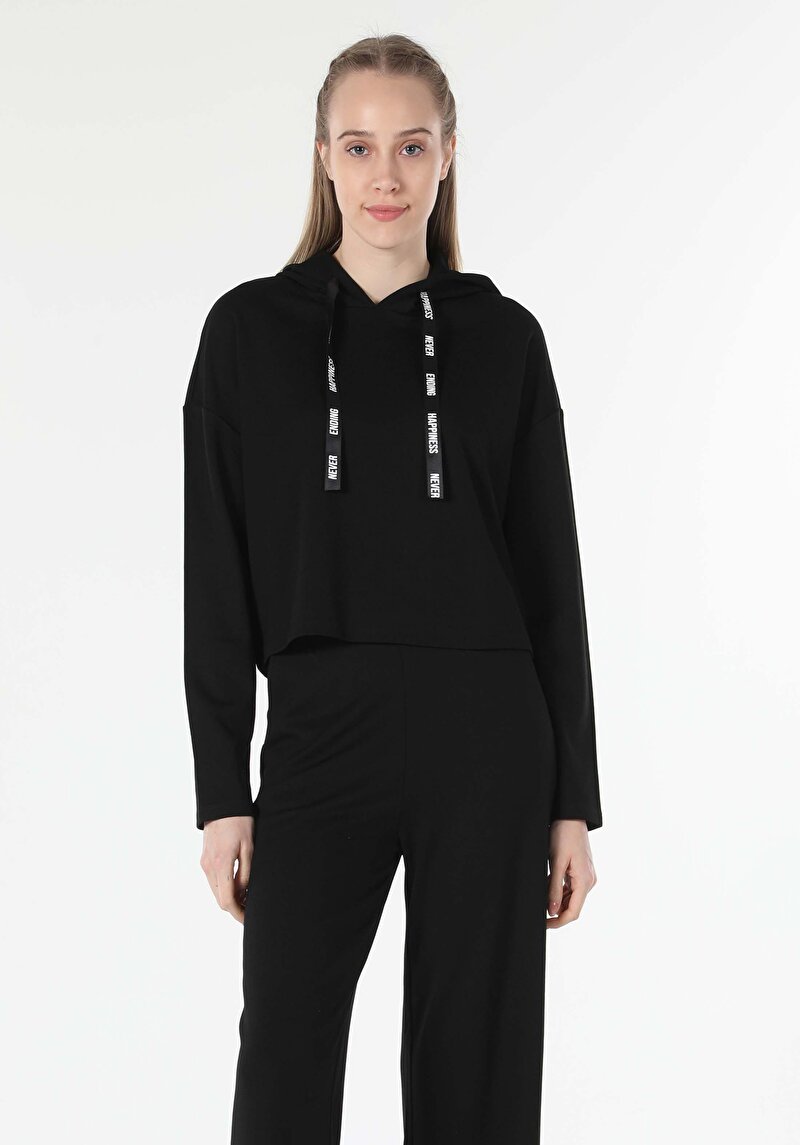 Показати інформацію про Футболка З Довгим Рукавом Жіноча Чорна  Cl1058515