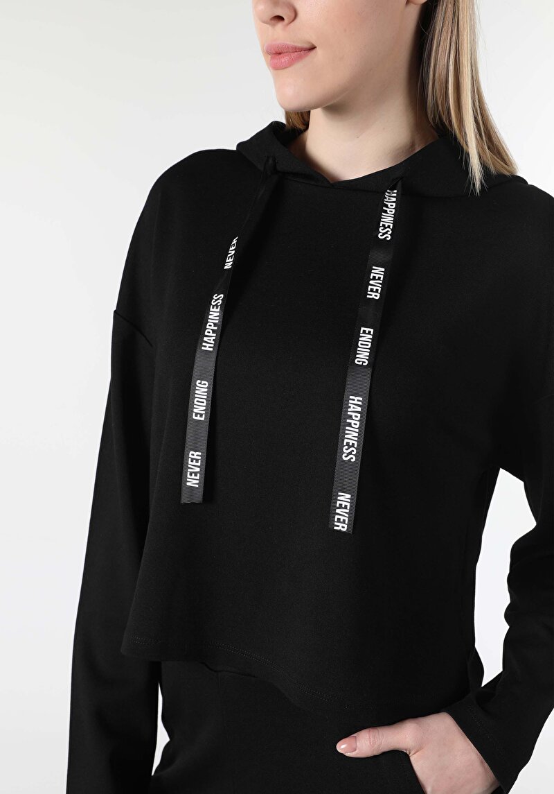 Показати інформацію про Футболка З Довгим Рукавом Жіноча Чорна  Cl1058515