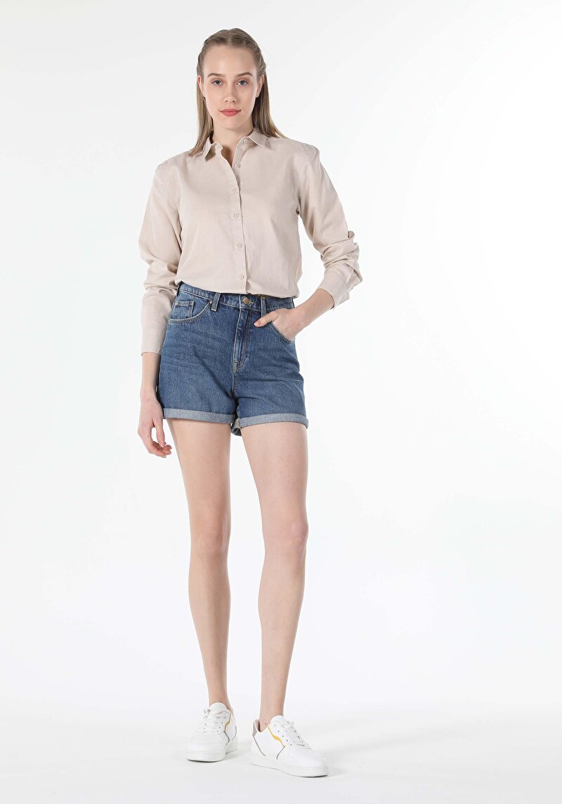 Показати інформацію про Сорочка З Довгим Рукавом Жіноча Бежева  Cl1058517