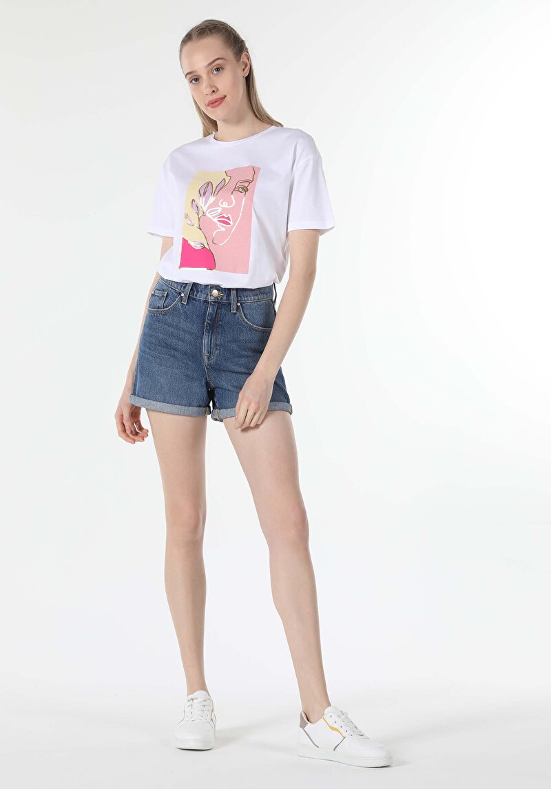 Показати інформацію про Футболка З Коротким Рукавом Жіноча Біла  Cl1058804